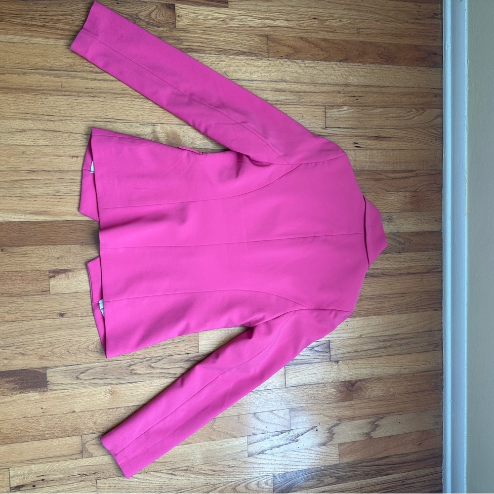 Nicole Miller New York Vibrant Pink Blazer Size Small - Picture 6 of 9